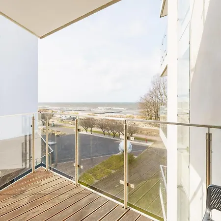 Z Widokiem Na Morze Z Aneksem Kuchennym I Basenem Ultra Marine Apartment Kolobrzeg