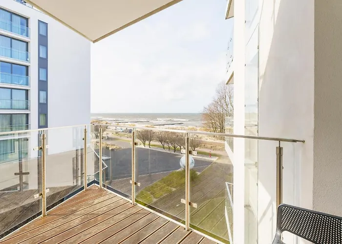 Z Widokiem Na Morze Z Aneksem Kuchennym I Basenem Ultra Marine Apartment Kolberg